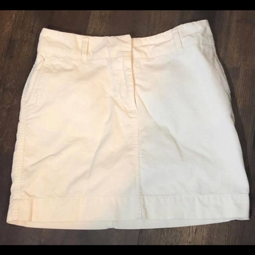 Vineyard Vines size 4 Cream corduroy skirt EUC - Picture 4 of 5